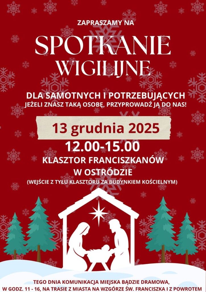 Wigilia Dla Samotnych I Potrzebujących W Ostródzie 
