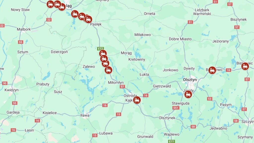 Rolnicy wychodzą na drogi — planowane utrudnienia na drodze ekspresowej S7! 2 Rolnicy Wychodzą Na Drogi — Planowane Utrudnienia Na Drodze Ekspresowej S7