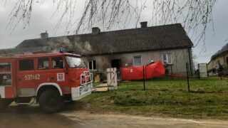 Pożar w Saminie - nie żyje jedna osoba
