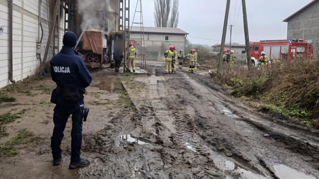 Pożar Suszarni W Wyżnicach W Gminie Ostróda