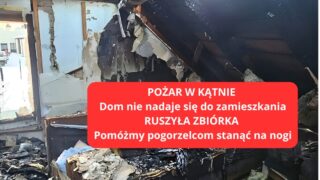 pożar w Kątnie - zbiórka