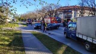 Wypadek na skrzyżowaniu Czarnieckiego i Chrobrego w Ostródzie
