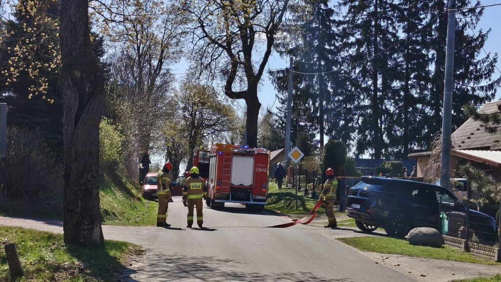 Pożar W Wysokiej Wsi W Gminie Ostróda
