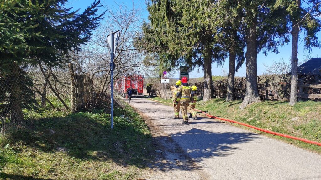 Pożar W Wysokiej Wsi W Gminie Ostróda