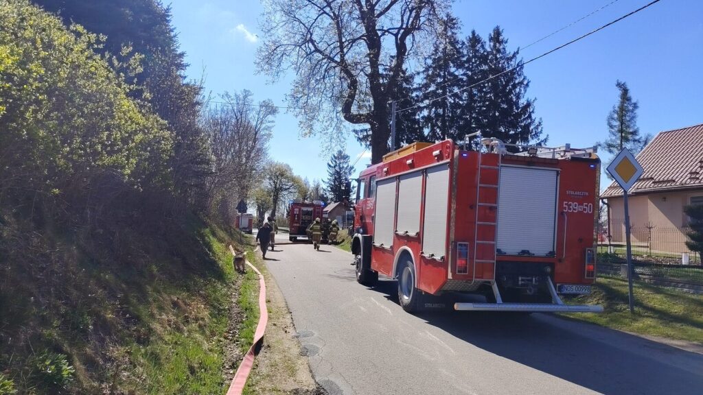 Pożar W Wysokiej Wsi W Gminie Ostróda