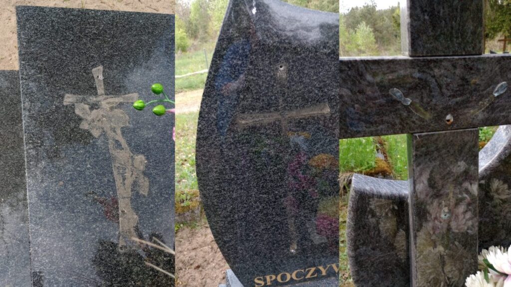 Kolejny cmentarz okradziony z mosiężnych krzyży! 17 Kolejny cmentarz okradziony z mosiężnych krzyży!