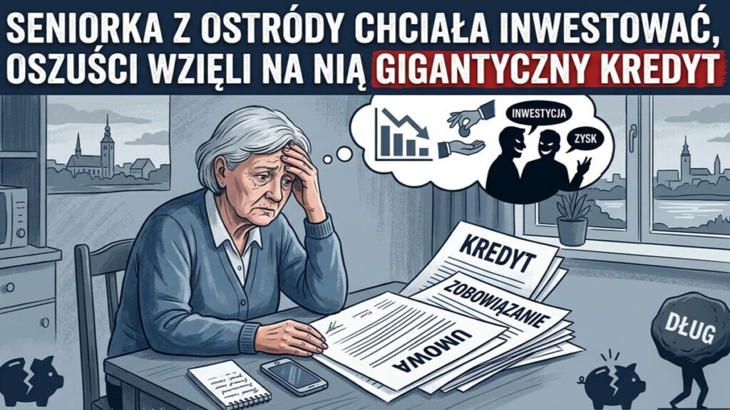 Seniorka Z Ostródy Chciała Inwestować. Oszuści Wzięli Na Nią Gigantyczny Kredyt!