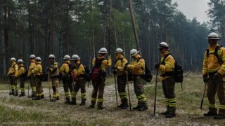 Strażacy z Ostródy i regionu pojechali gasić pożar na Lubelszczyźnie