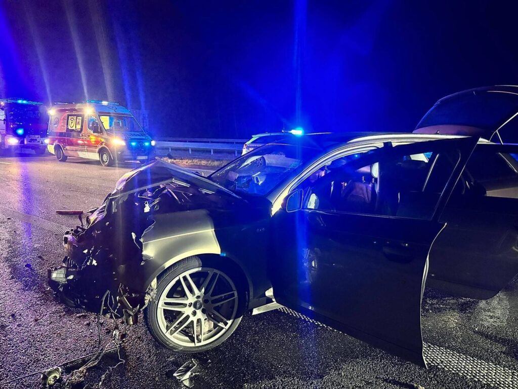 Nocny wypadek na S7 w Małdytach 6 Nocny Wypadek Na S7 W Małdytach