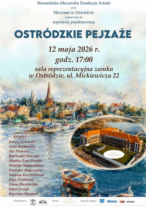 Międzynarodowy plener malarski w Ostródzie. Artyści charytatywnie 2 Międzynarodowy Plener Malarski W Ostródzie. Artyści Charytatywnie