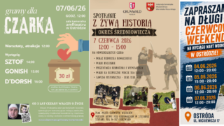 Koncerty, wydarzenia i imprezy w powiecie ostródzkim — niezbędnik kulturalny 05-07.06