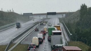 Zdarzenie drogowe na S7 w Górce