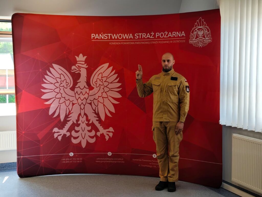 Adrian Krawczyk Złożył Ślubowanie. Mamy Nowego Strażaka W Ostródzie!