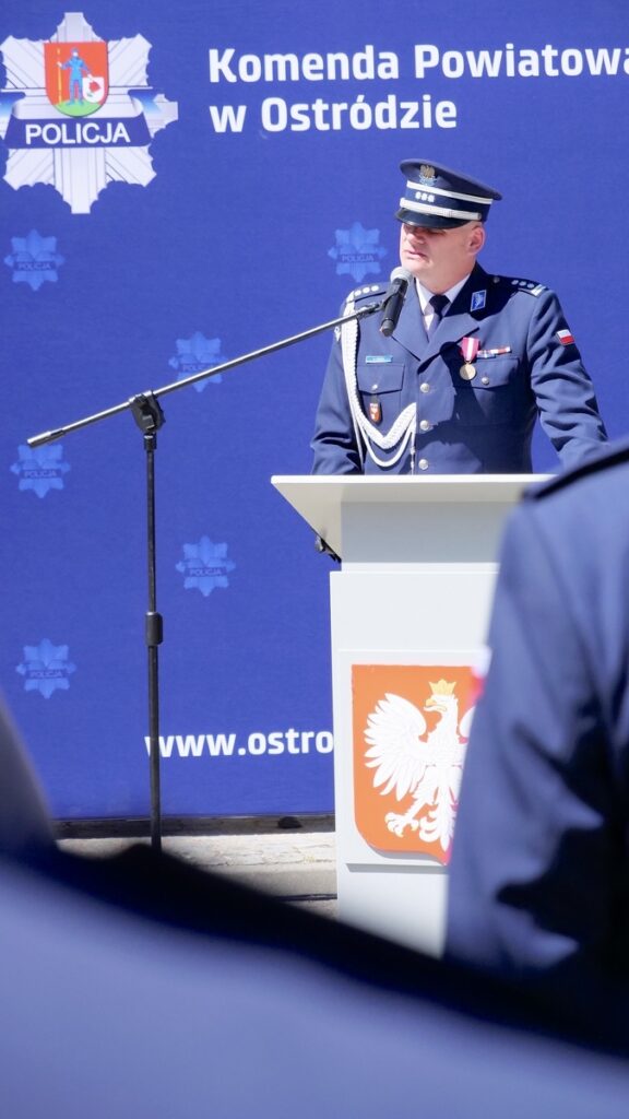 Uroczyste Święto Policji w Ostródzie - podziękowanie za służbę i codzienną gotowość do działania 14 Uroczyste Święto Policji W Ostródzie