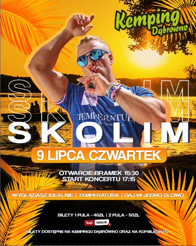 Wygraj 4 wejściówki na koncert Skolima w Dąbrównie. Zbierz swoją ekipę! 3 Skolim Dąbrówno Koncert