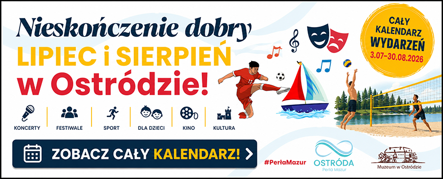 Kalendarz imprez w Ostródzie – lipiec i sierpień 2026