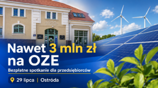 Spotkanie dla przedsiębiorców dotyczące finansowania OZE i inwestycji ekologicznych w Ostródzie