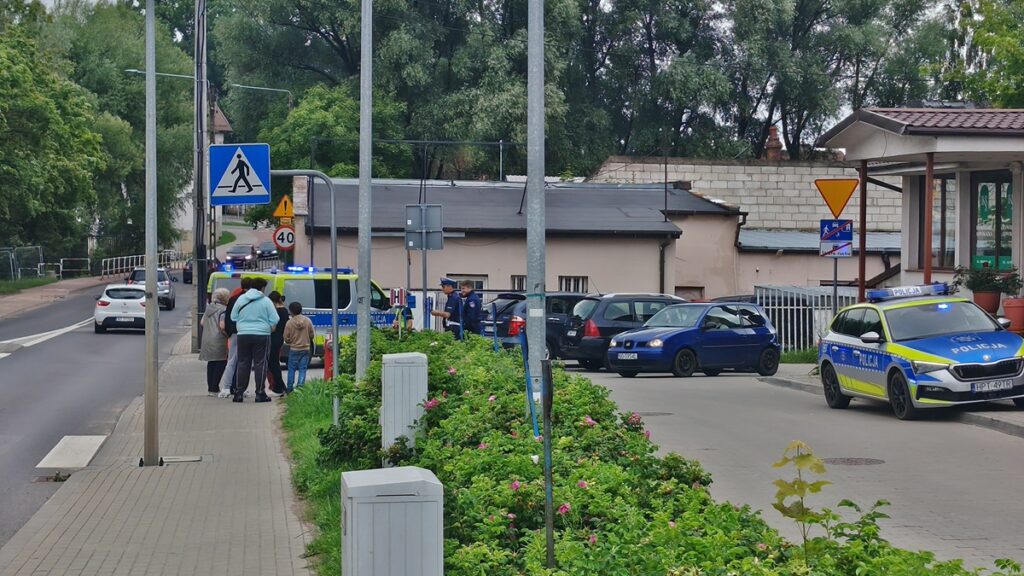 Potrącenie na przejściu dla pieszych na ulicy Drwęckiej w Ostródzie