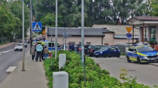 Potrącenie na przejściu dla pieszych na ulicy Drwęckiej w Ostródzie