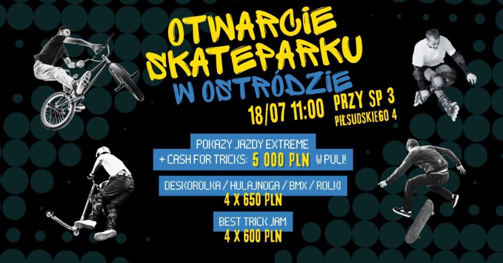 Skate Park W Ostródzie Otwarty! Na Wydarzeniu Tłumy Młodych Ostródzian