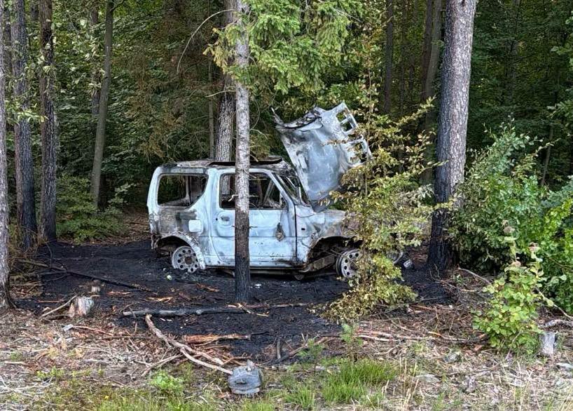 Śmiertelny Wypadek W Gminie Miłomłyn. Auto Spłonęło Doszczętnie! 