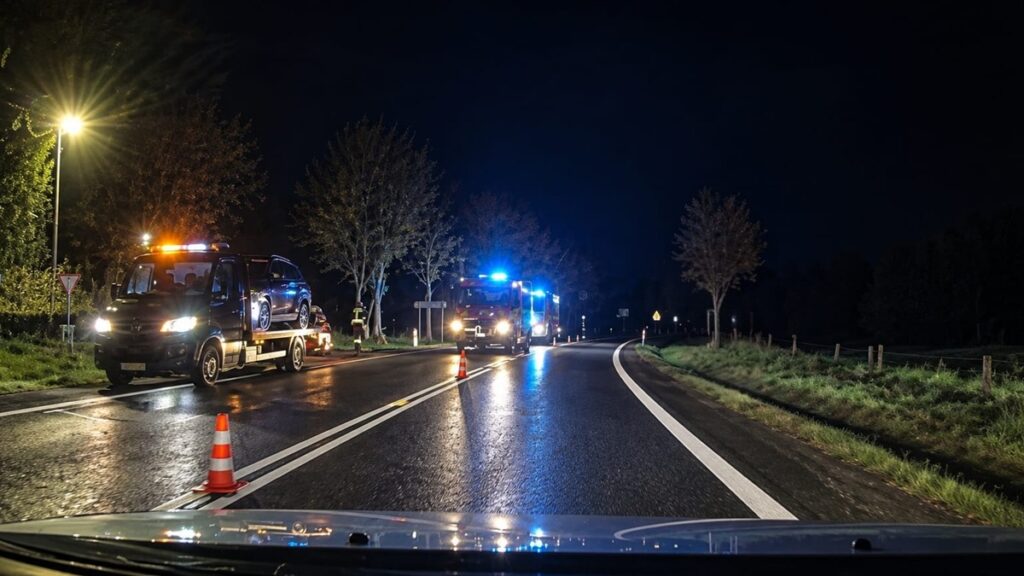 Wypadek na DK16 w Starych Jabłonkach. Ciężarówka uderzyła w stado dzików! 2 Wypadek Na Dk16 W Starych Jabłonkach. Ciężarówka Miała Uderzyć W Stado Dzików!