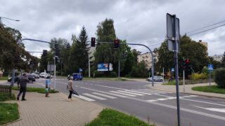 Sygnalizacja akustyczna na skrzyżowaniu Czarnieckiego z 21 stycznia. Mamy stanowisko ZDP w Ostródzie